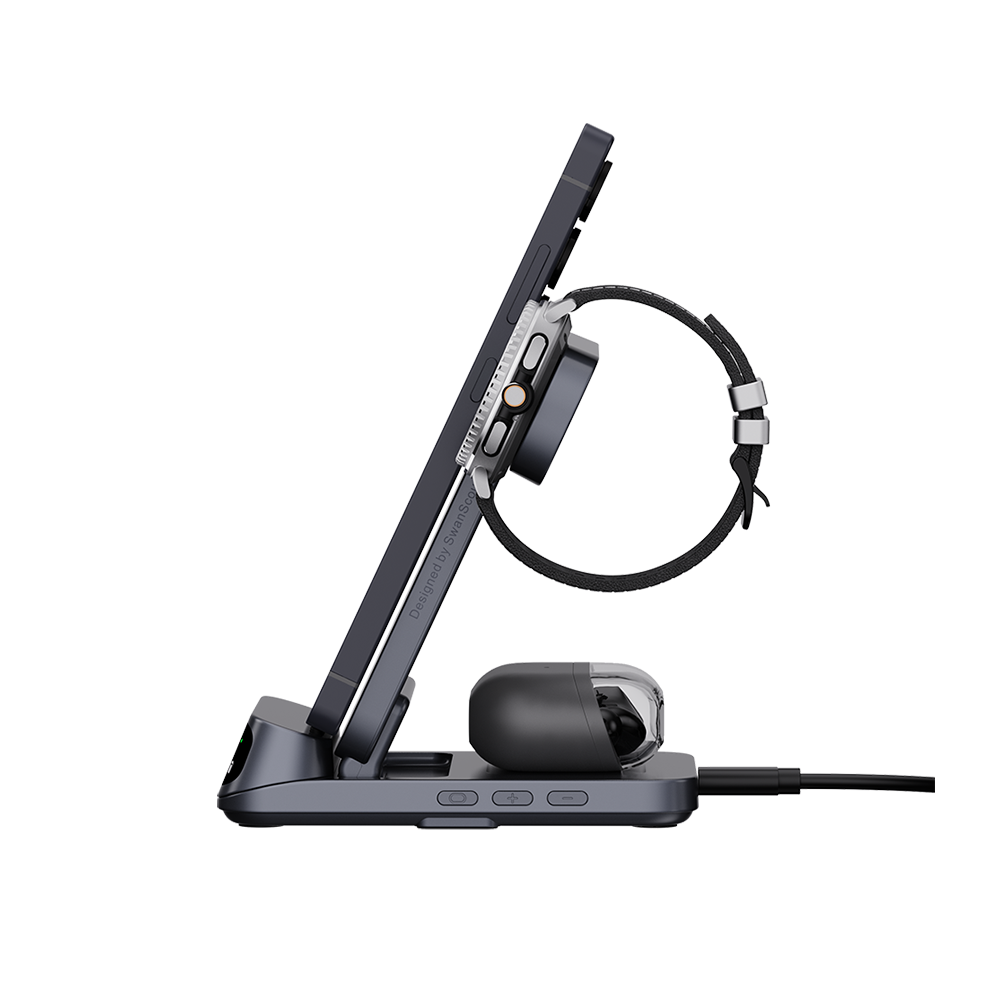 SwanScout 708S - 삼성용 3-in-1 무선 충전기