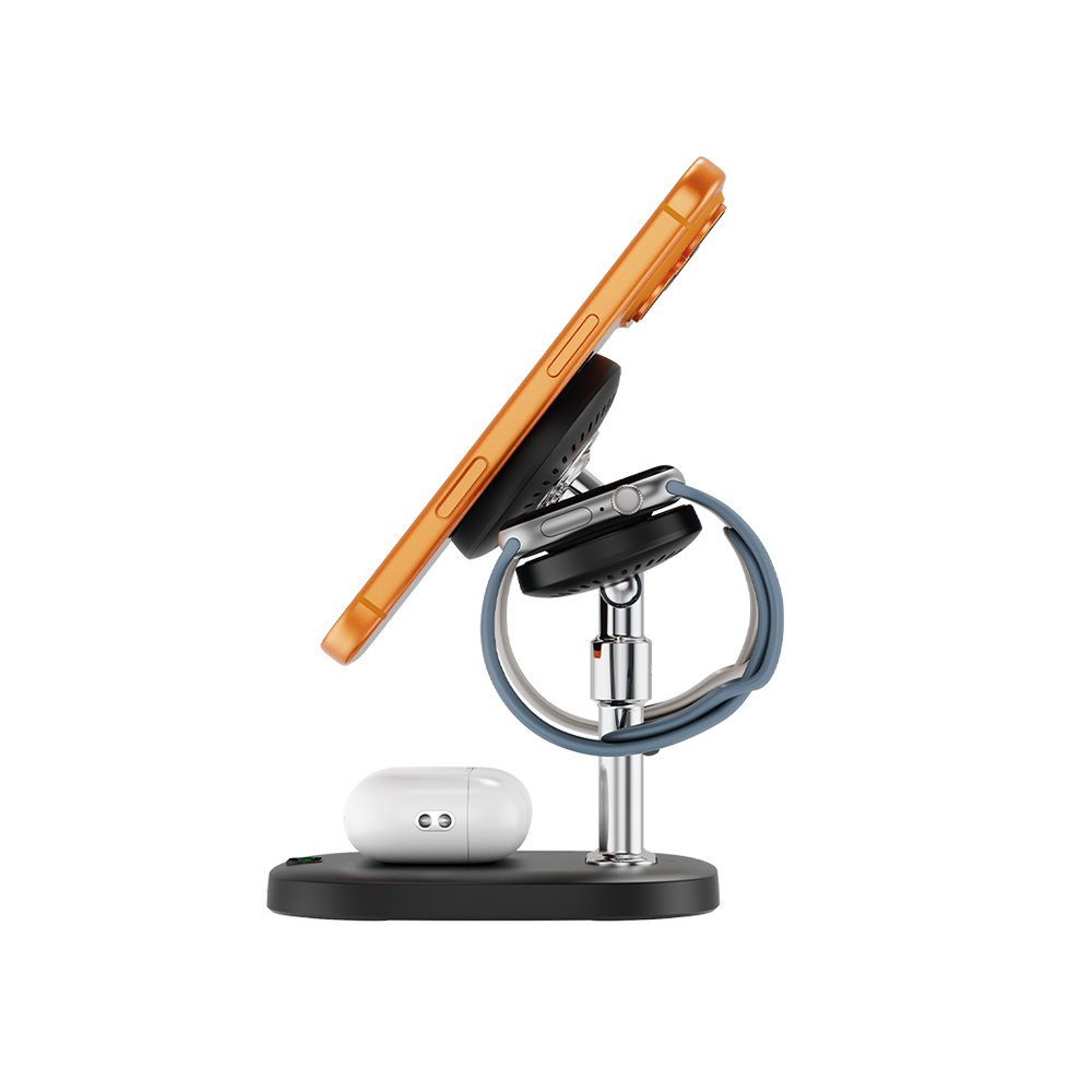 SwanScout 709M - Chargeur sans fil magnétique 4 en 1 pour Apple