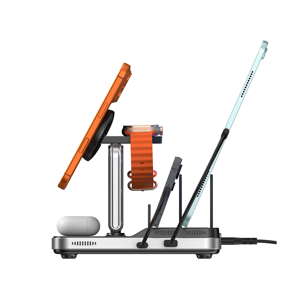 SwanScout 901M - 5 in 1 Wireless Charger for Apple, Perfect for Study Desks