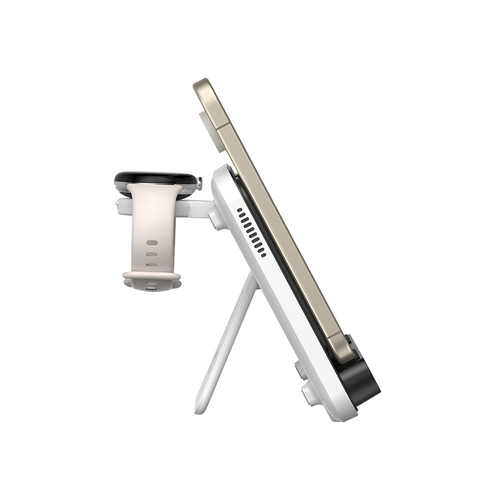 SwanScout 710G2 - شاحن لاسلكي لهاتفين وساعة واحدة من Google