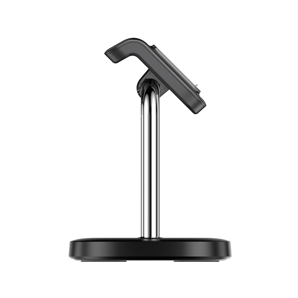 Adjustable angle charging stand for flexible watch positioning while charging