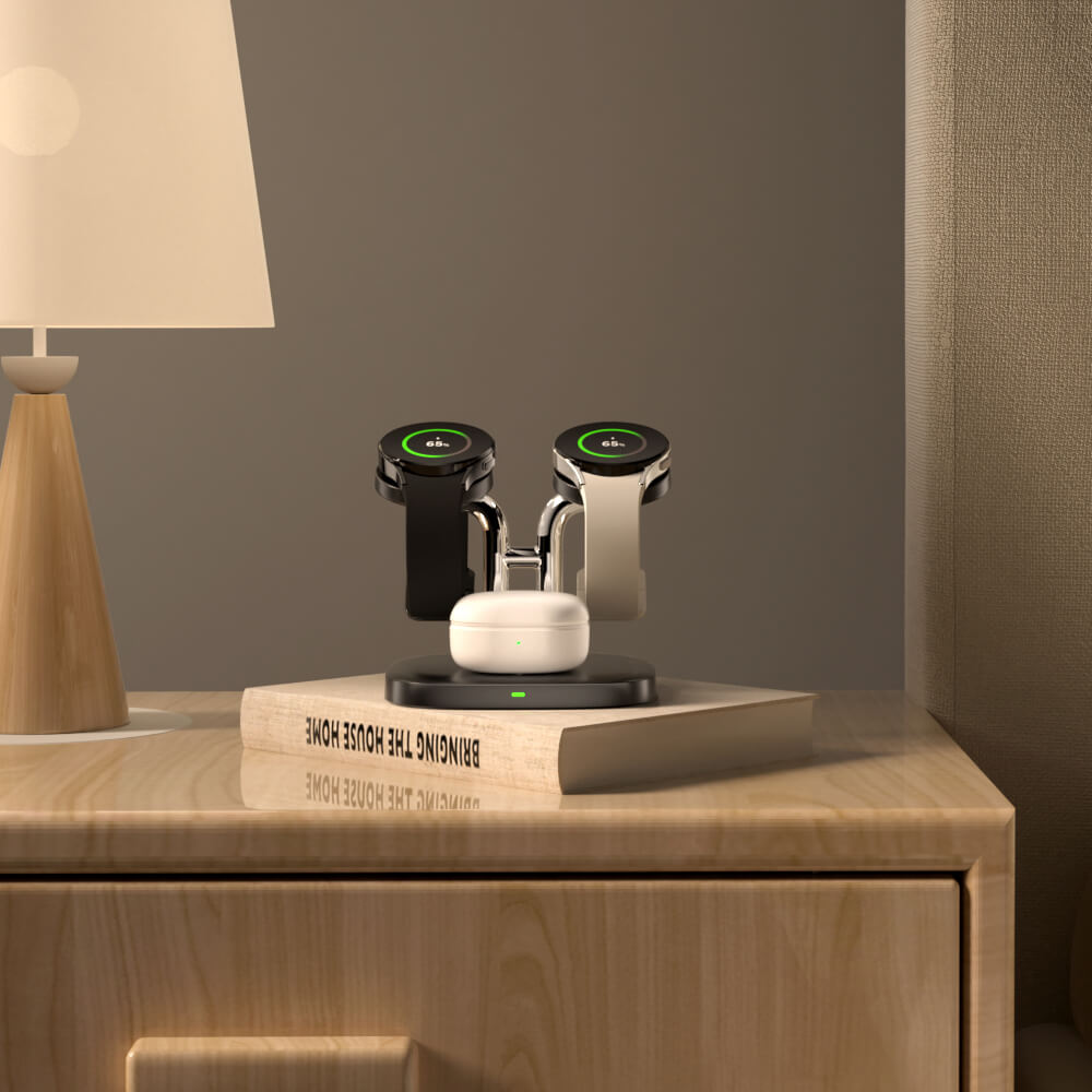 As a sleek Samsung charging station, the swanscout 704S reduces clutter while increasing functionality.