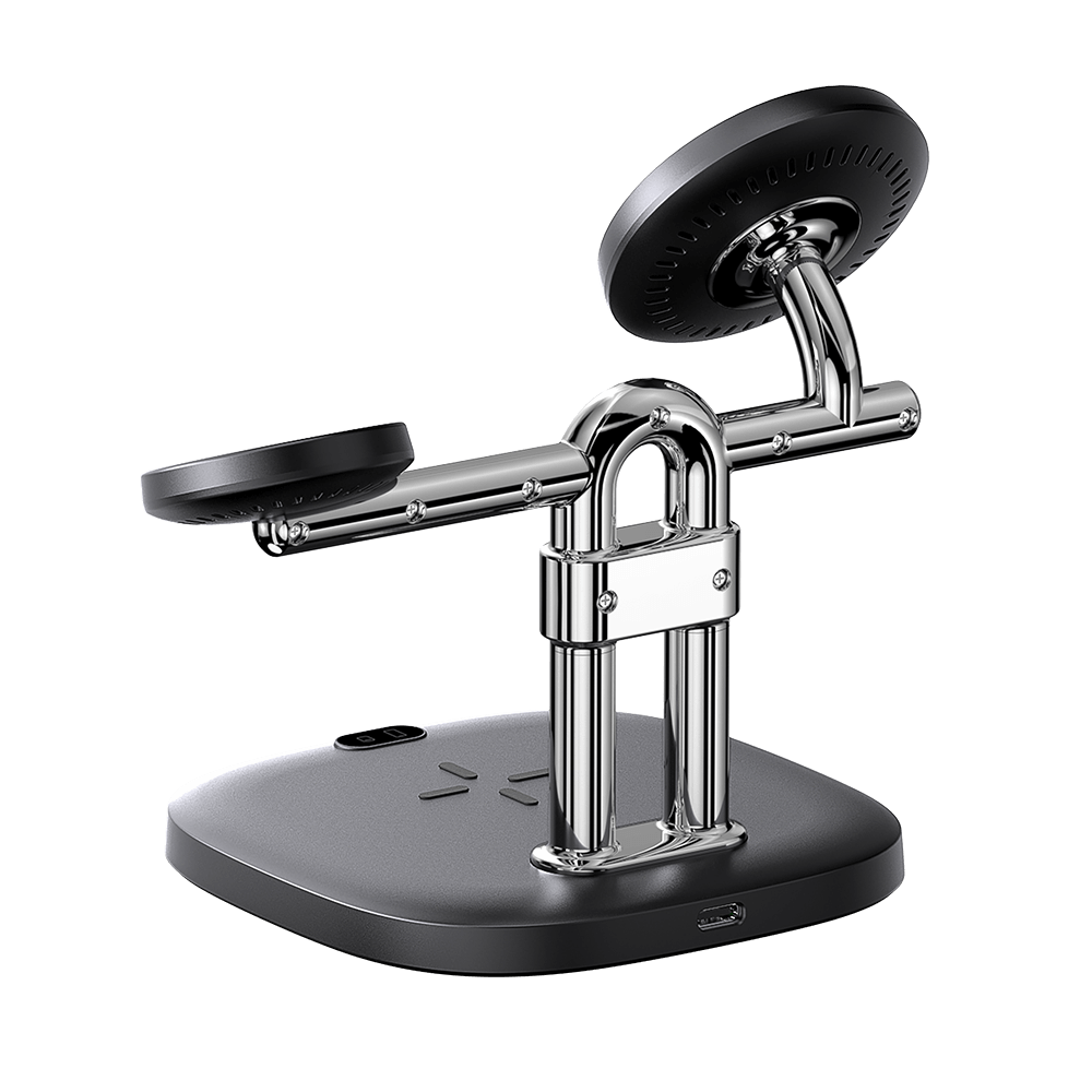 SwanScout 712SM – Station de charge sans fil magnétique 3-en-1 pour Samsung