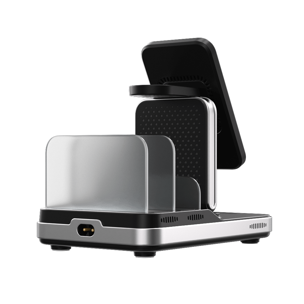 A clean desktop meets fast charging with the SwanScout 901S, built for Samsung S22 Plus and watch models alike.