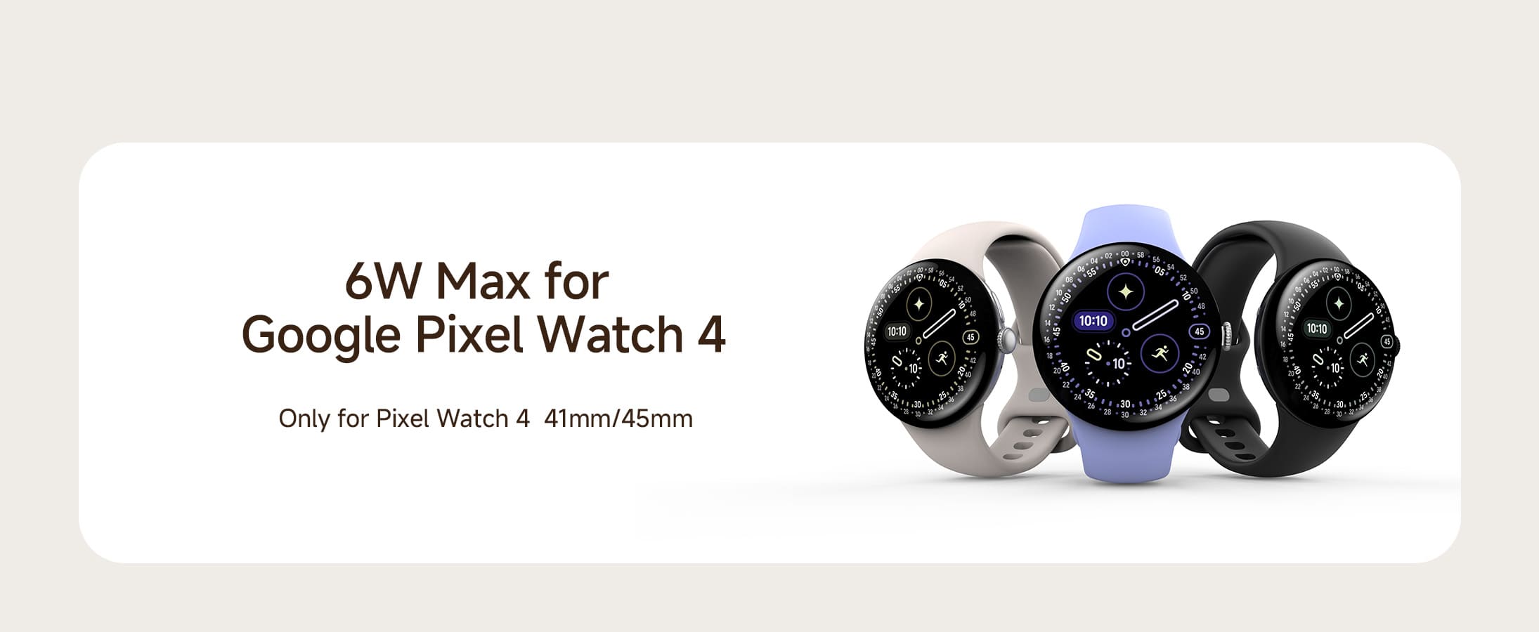 Pixel Watch 4 charging stand compatible only with 41mm and 45mm models delivering up to 6W fast charging SwanScout 505G4