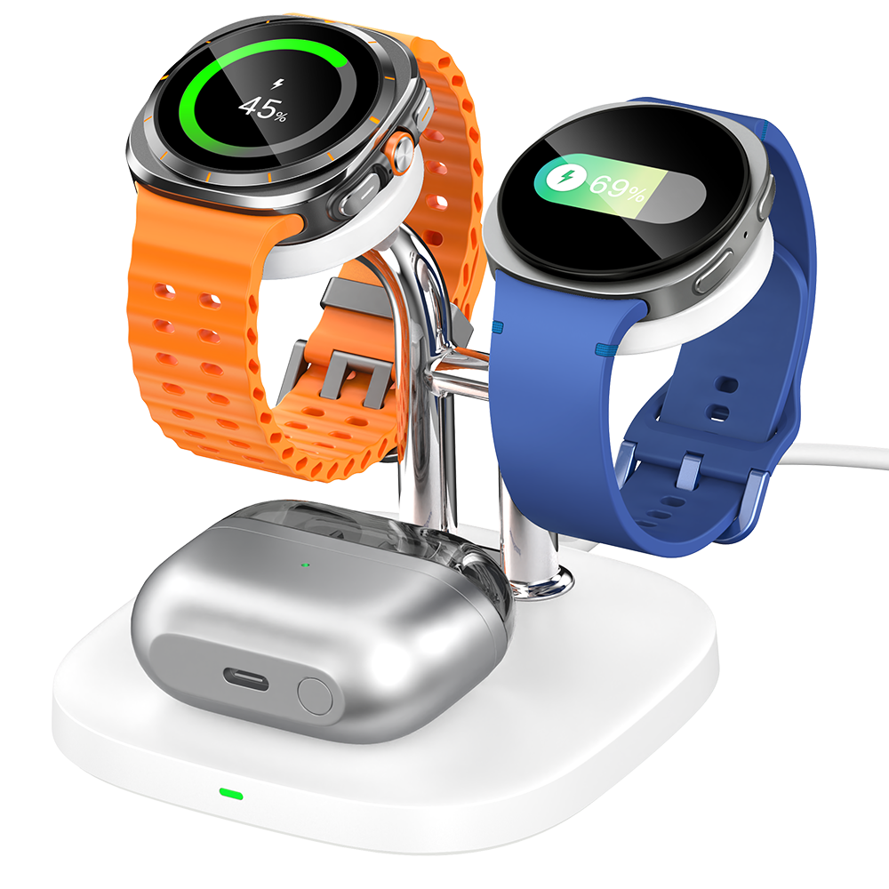 SwanScout 704S - Caricatore Wireless Doppio per Orologi Samsung