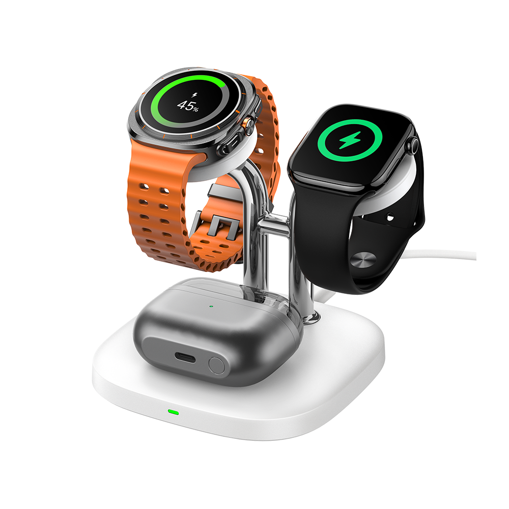SwanScout 704D - Cargador inalámbrico para relojes de Apple y Samsung