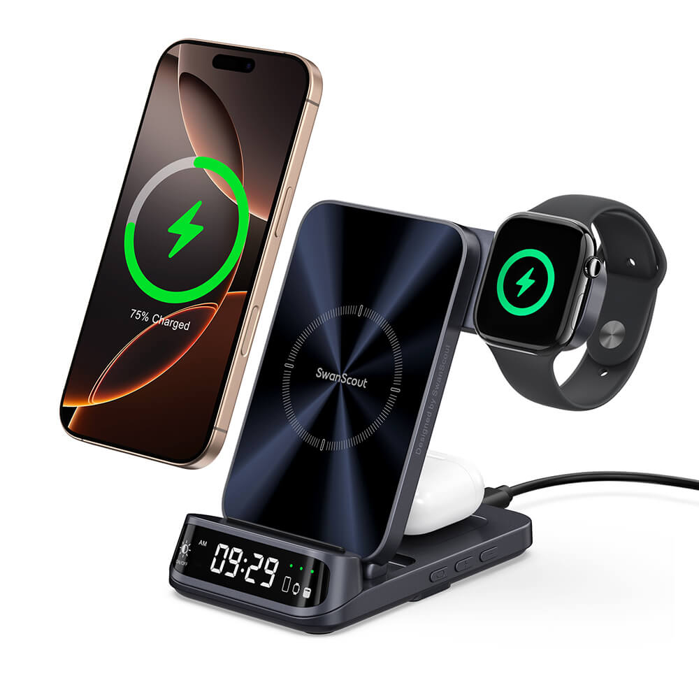 SwanScout 708A - 3 in 1 Wireless Charger for Apple