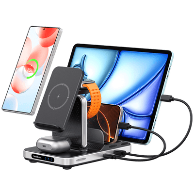 SwanScout 901S - هو شاحن لاسلكي 5 في 1 لأجهزة سامسونج