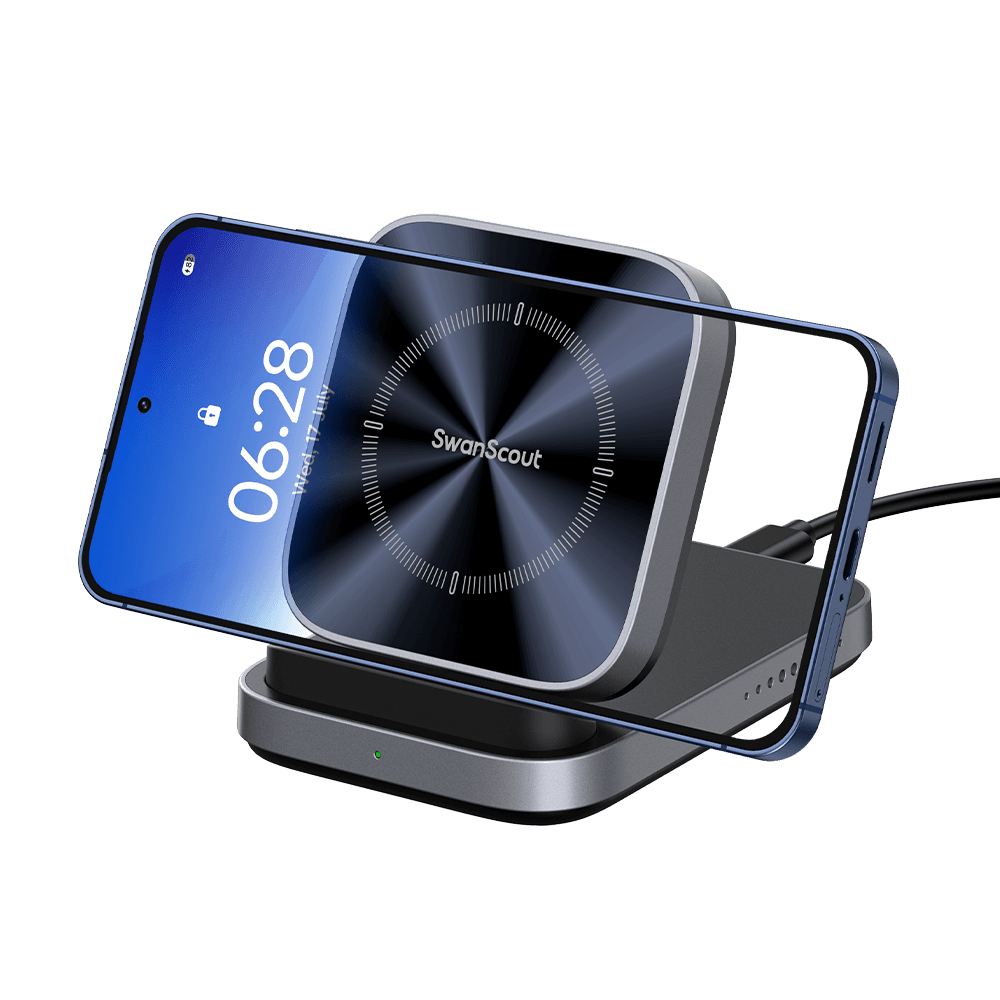 SwanScout 508 - Opvouwbare draadloze opladerstandaard