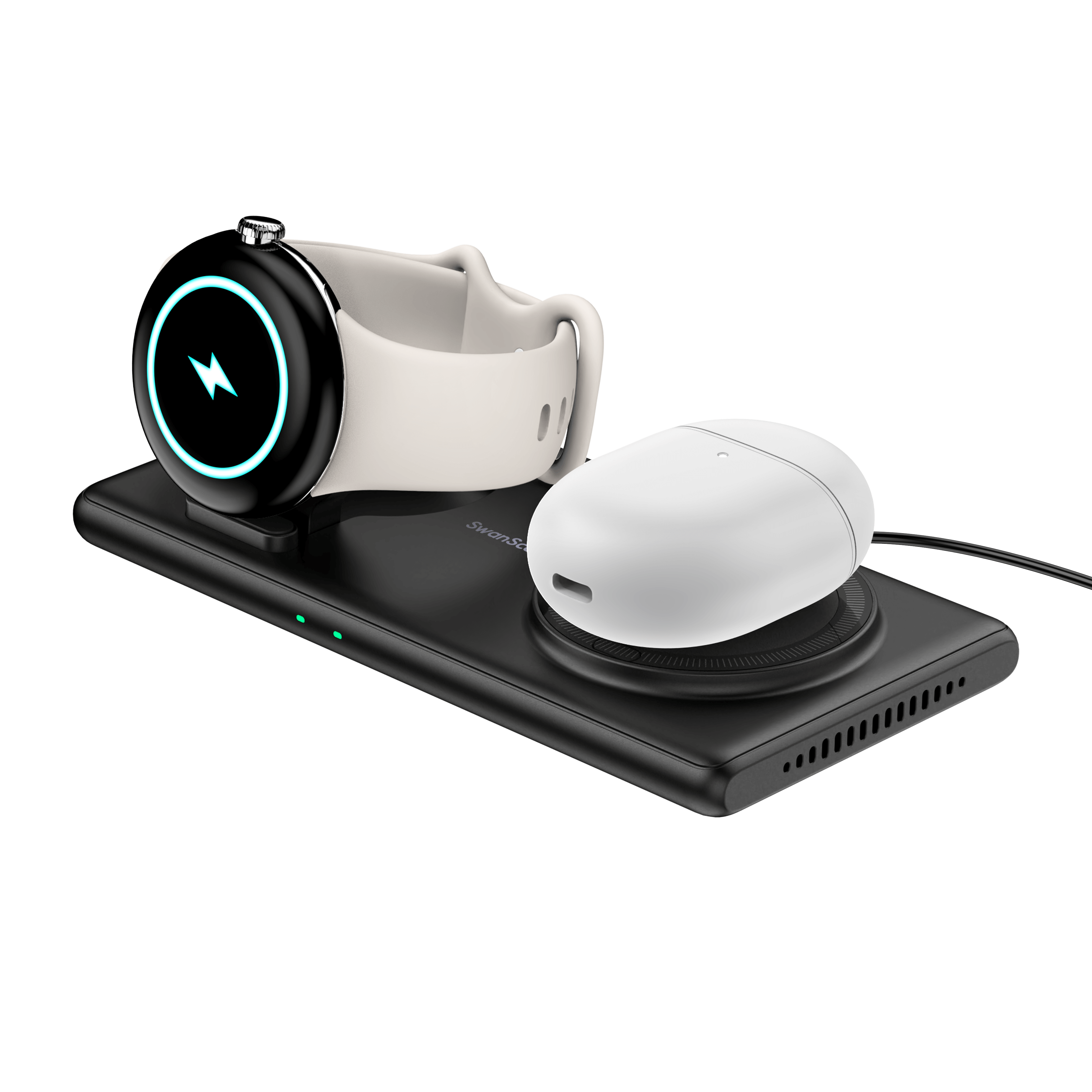 SwanScout 502G - 2 in 1 Wireless Charger for Google