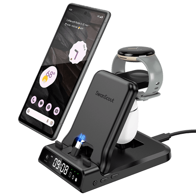 SwanScout 701G - شاحن سريع سلكي لساعة Pixel Watch 1