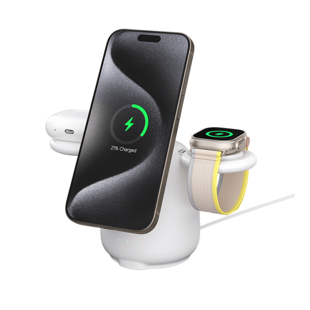 SwanScout 707M  |  3 In 1  Wireless Charging Station with Magnetic Support