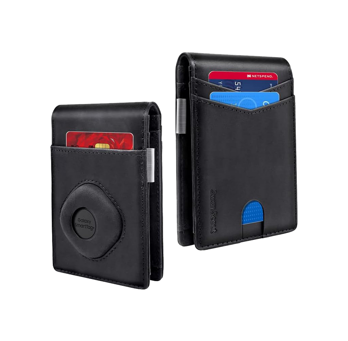SwanScout 101S | for SmartTag & Plus, RFID Blocking Money Clip Wallet