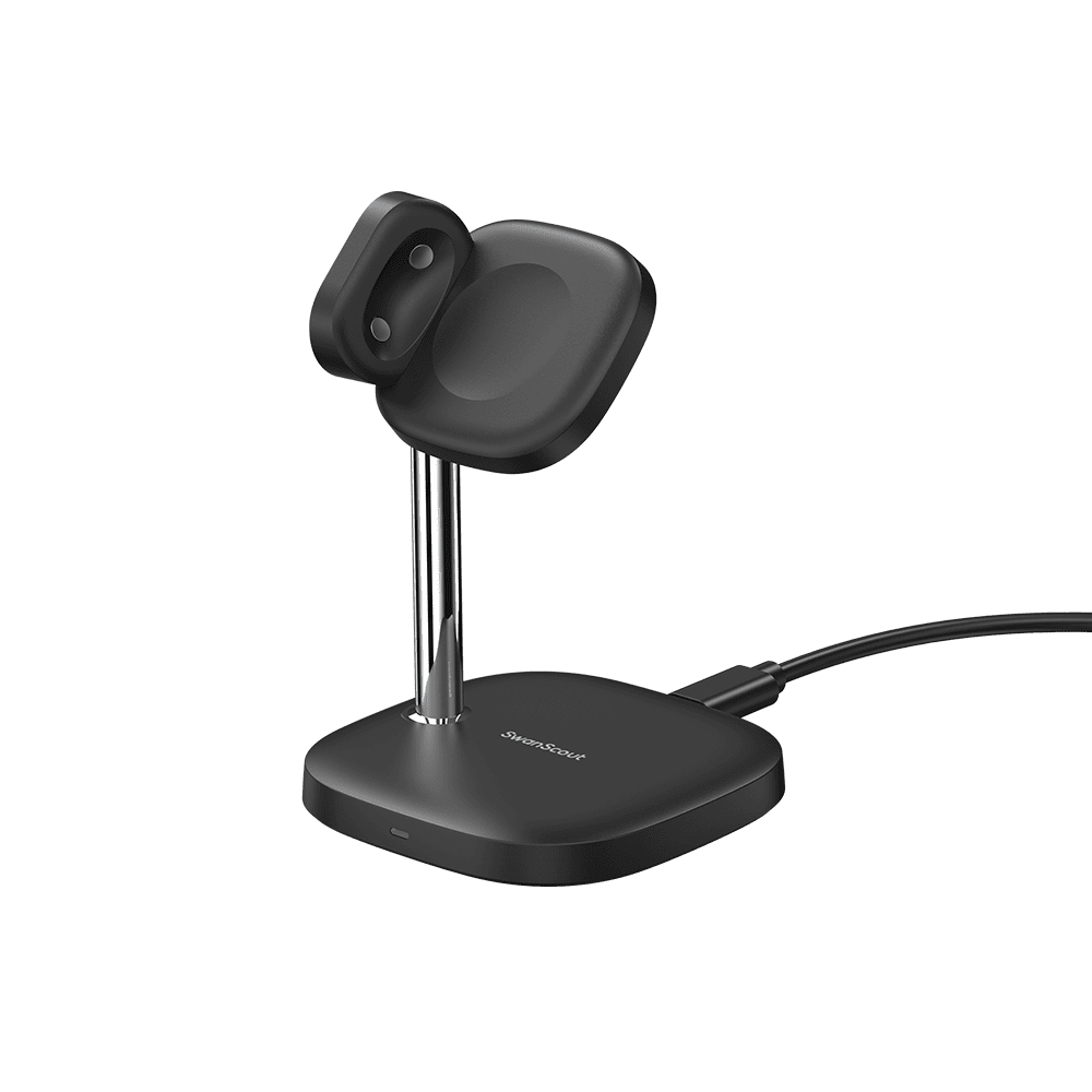 SwanScout 505G4 - Безжична поставка за зареждане на Pixel Watch 4, 6W бързо настолно зарядно устройство