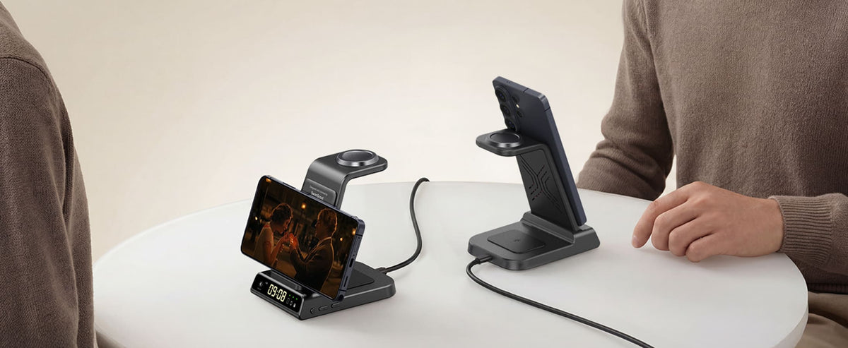Using phone touchscreen to answer calls while charging on SwanScout C01S